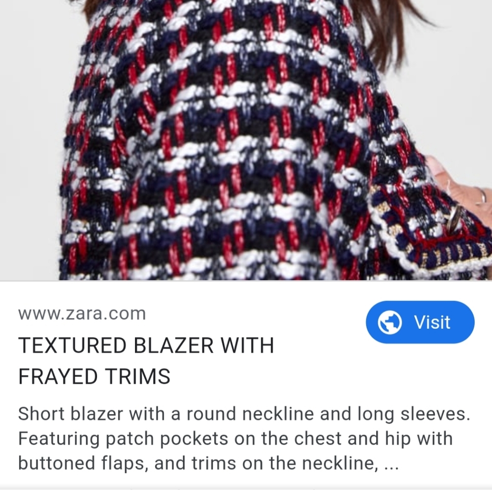 Zara Woven Blazer - Picture 7 of 7